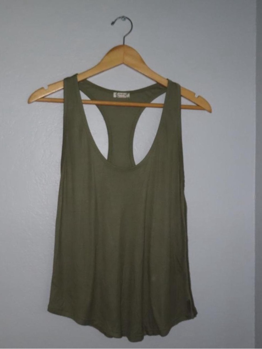 Free People Olive Green Racerback Tank